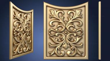 3D model Bottom panel for door with decors (STL)